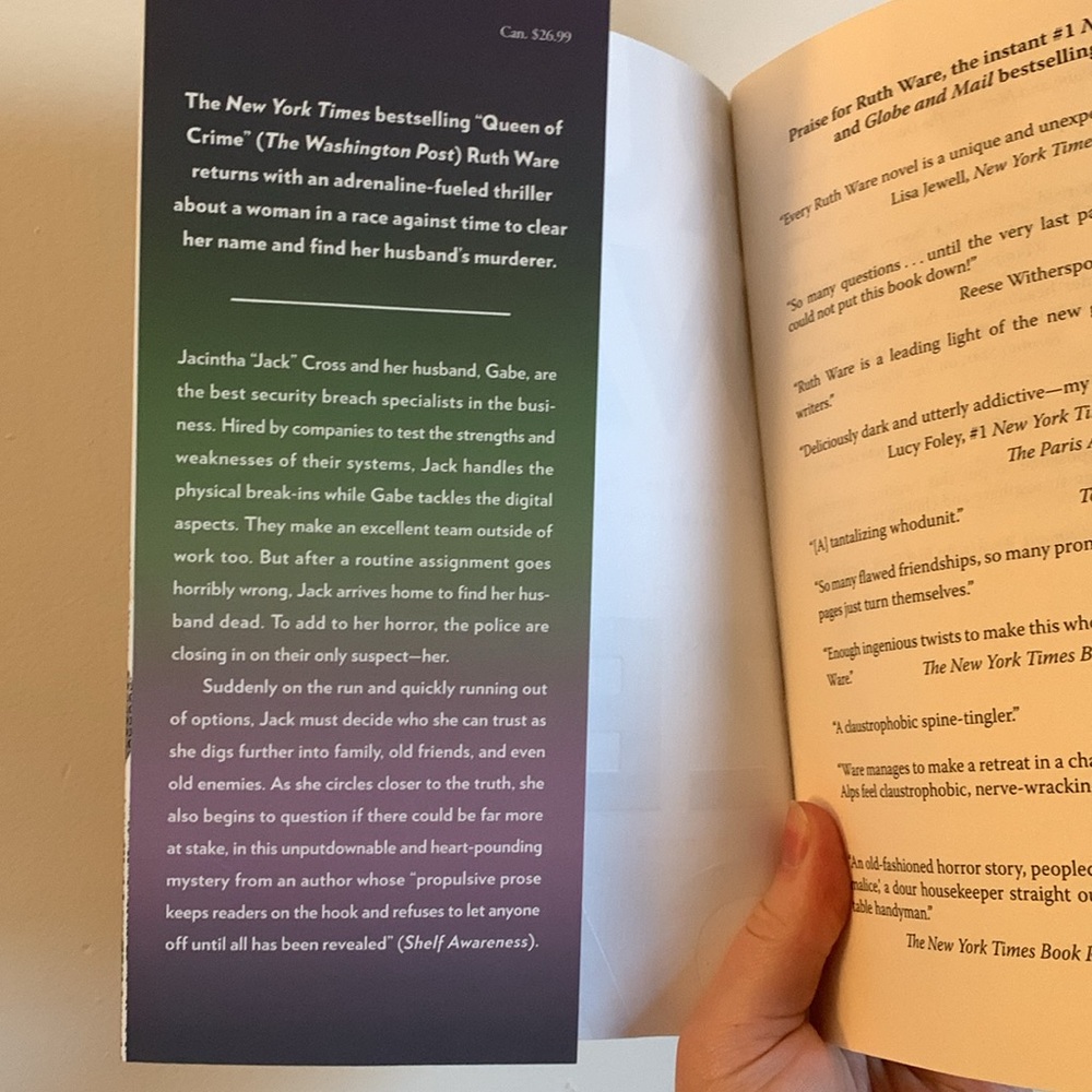 BOOK author Ruth Ware’s “Zero Days” - Picture 4 of 5